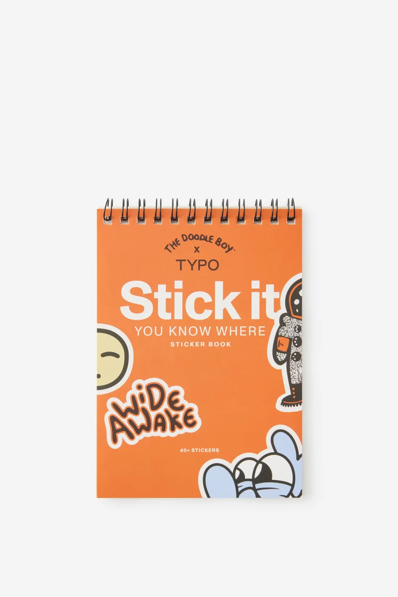 Typo The Doodle Boy Stick It Sticker Book